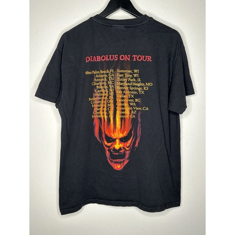 Vintage 90s Slayer Diabolus In Musica Band Tour T Shirt Winterland L Metal
